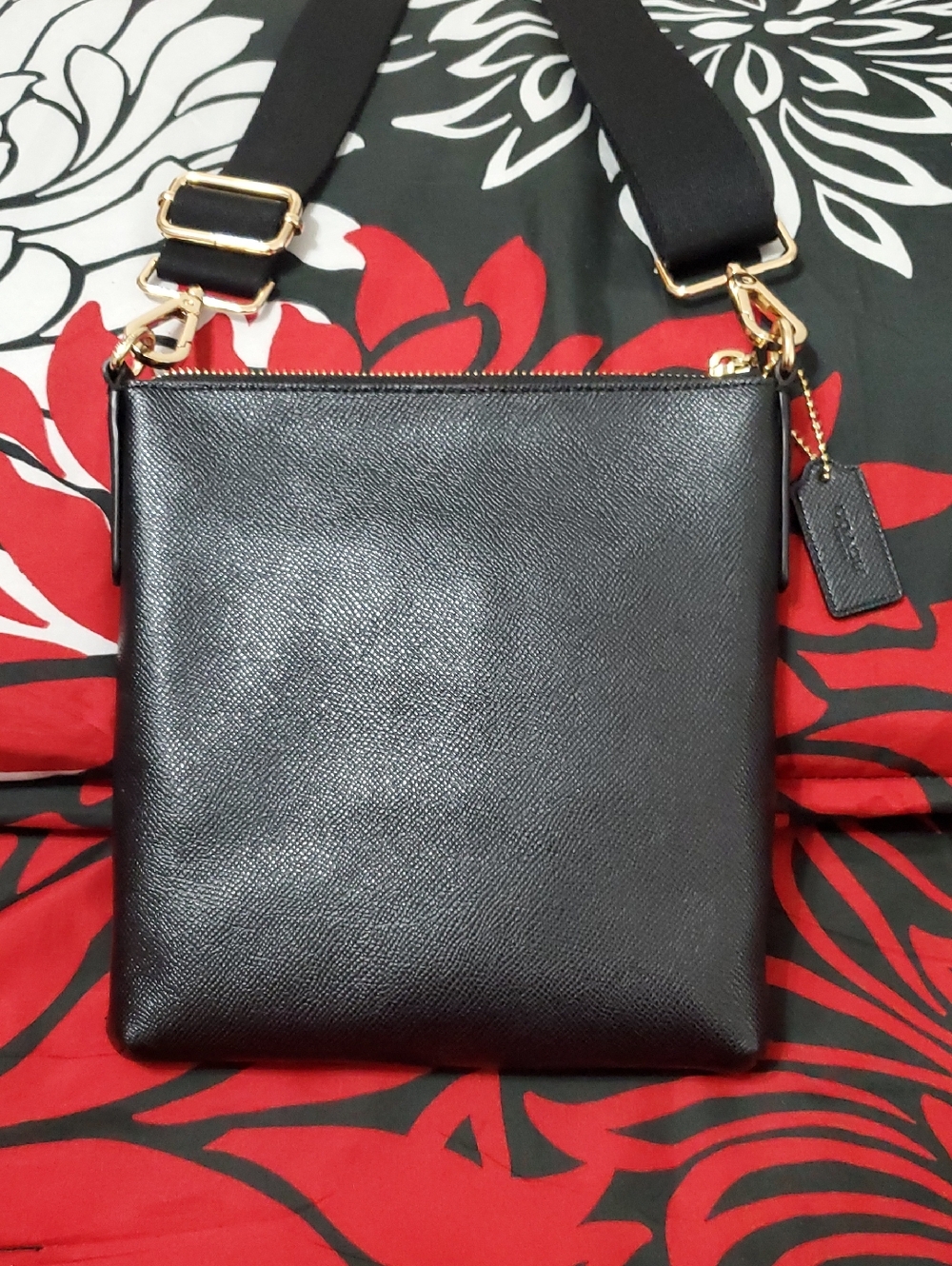 Coach Black Crossgrain Swing Crossbody Bag - Picture 2 of 6